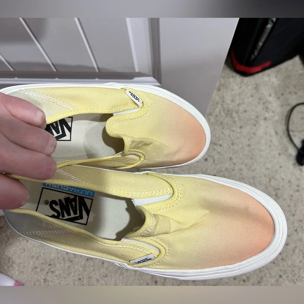 Vans yellow orange blue men’s 6.5 women’s 8 ultracush - Picture 3 of 8